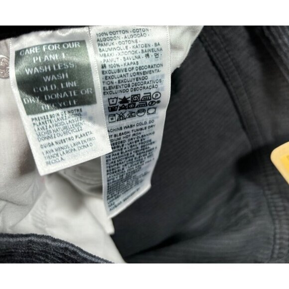 Levi's Women's Corduroy Black‎ Pants 29x30 Casual Straight Winter - Picture 5 of 5